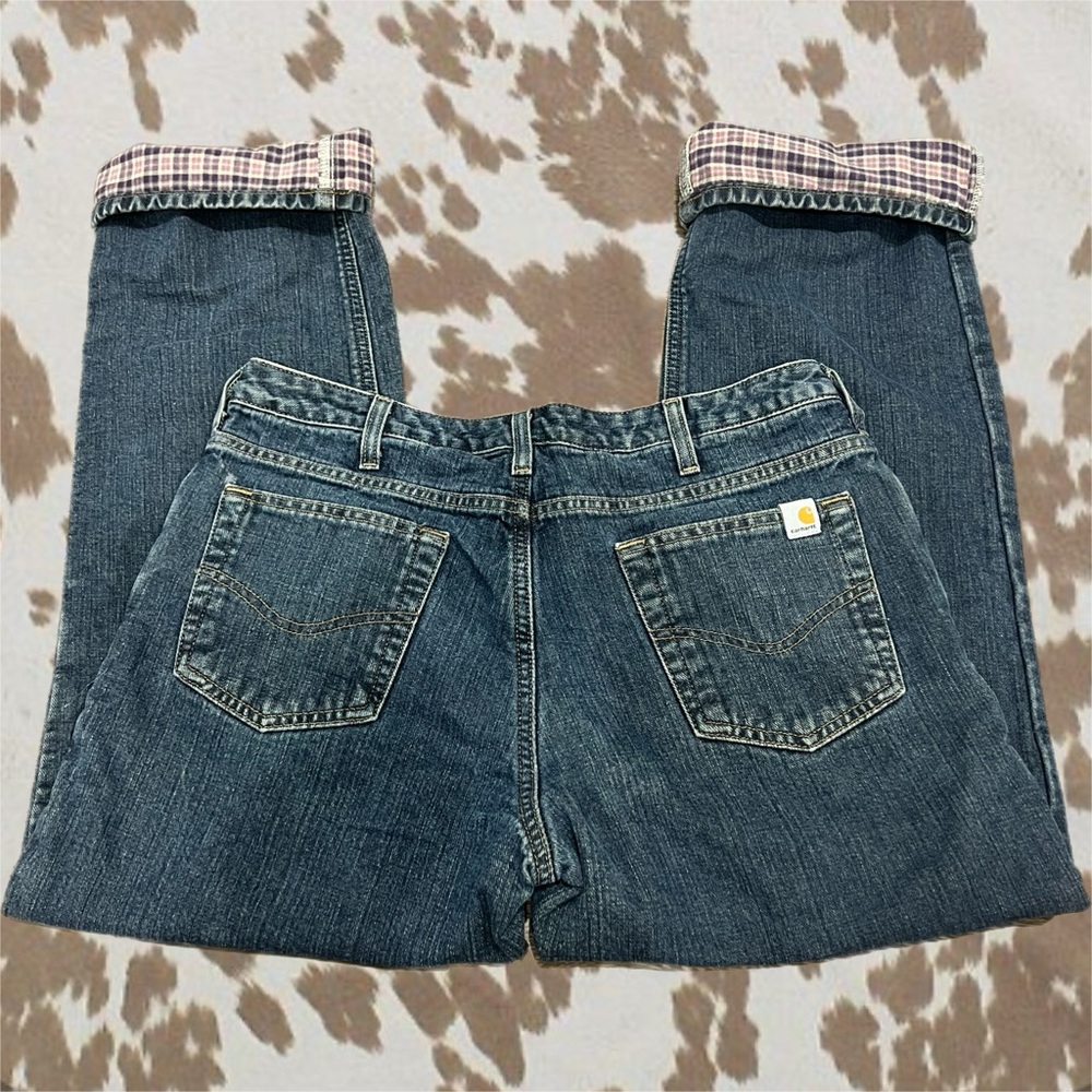 Carhartt Flannel Lined Relaxed Fit Jeans - Picture 2 of 4